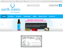 Tablet Screenshot of earthsisters.com.au